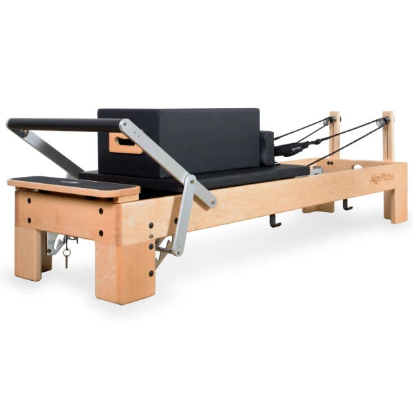 Align-Pilates M8-Pro Maple Wood Pilates Reformer with Sitting Box – PAPREFORMERM8B