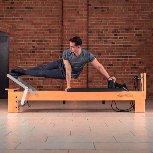 Align-Pilates M8-Pro Maple Wood Pilates Reformer with Sitting Box – PAPREFORMERM8B