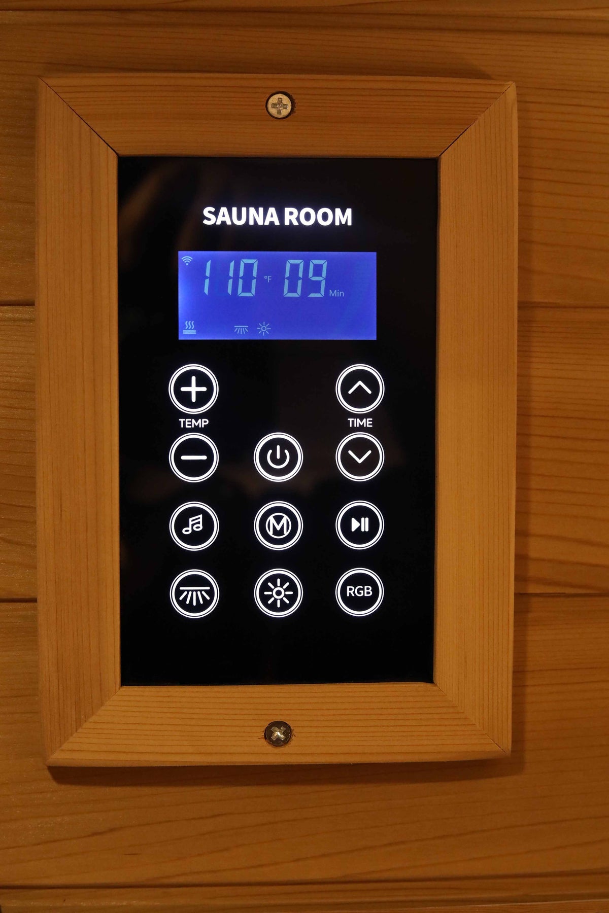 Wizzisaunas S07 2–3 Person Corner Full Spectrum Near Zero EMF Indoor Infrared Sauna with Red Light Therapy