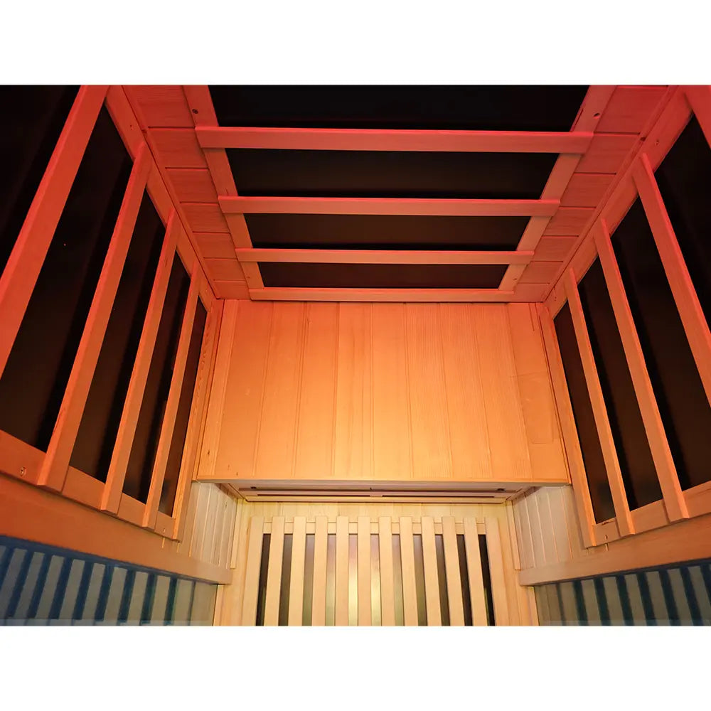 Wizzisaunas S01 1-Person Full Spectrum Near Zero EMF Indoor Infrared Sauna with Red Light Therapy