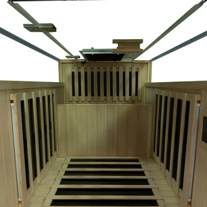 Wizzisaunas S01 1-Person Full Spectrum Near Zero EMF Indoor Infrared Sauna with Red Light Therapy